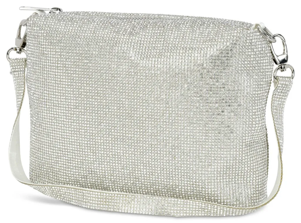 Iscream Crystal Crossbody Bag - White / Clear