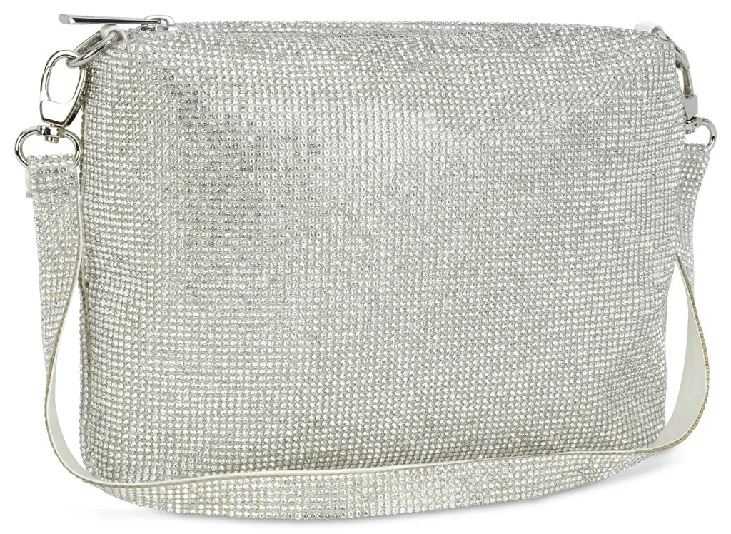 Iscream Crystal Crossbody Bag - White / Clear