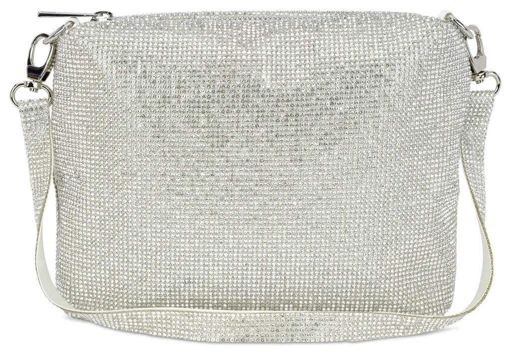 Iscream Crystal Crossbody Bag - White / Clear