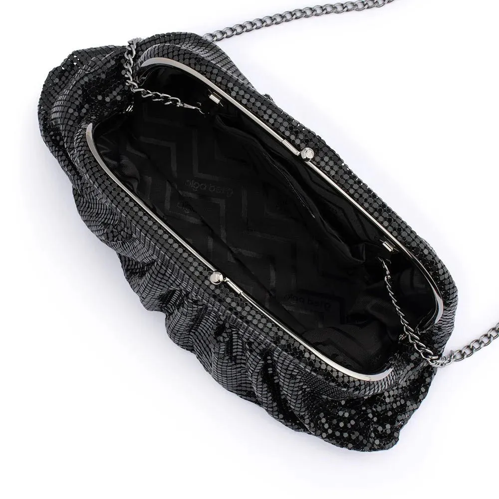 Jazz Mesh Clutch in Black