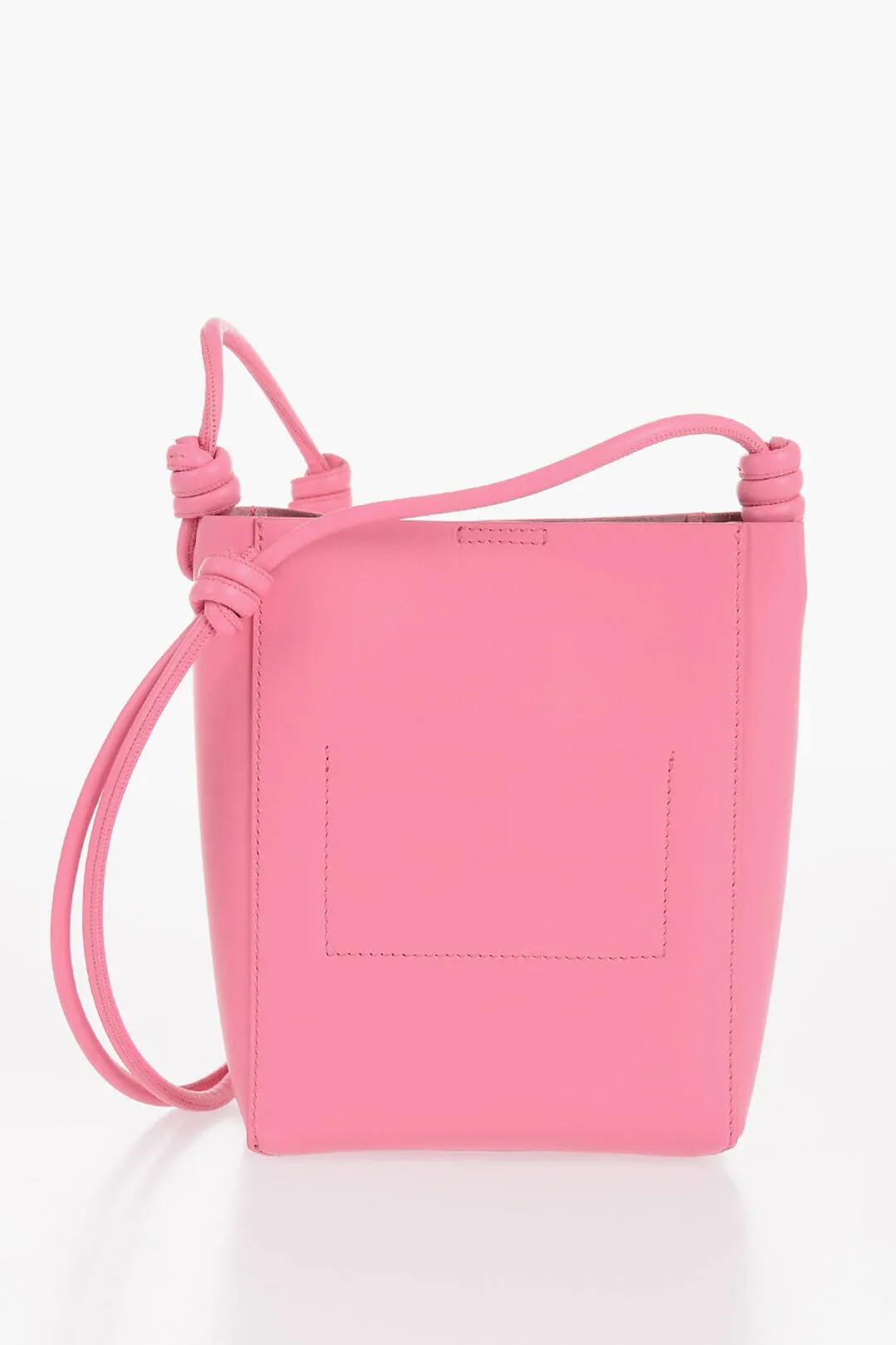 Jil Sander Leather Crossbody Bag with Knot Detail