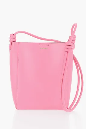 Jil Sander Leather Crossbody Bag with Knot Detail