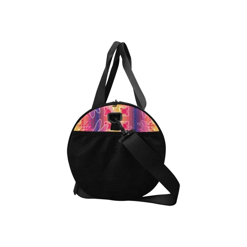 Kaleidoscope Dragonfly Duffle Bag