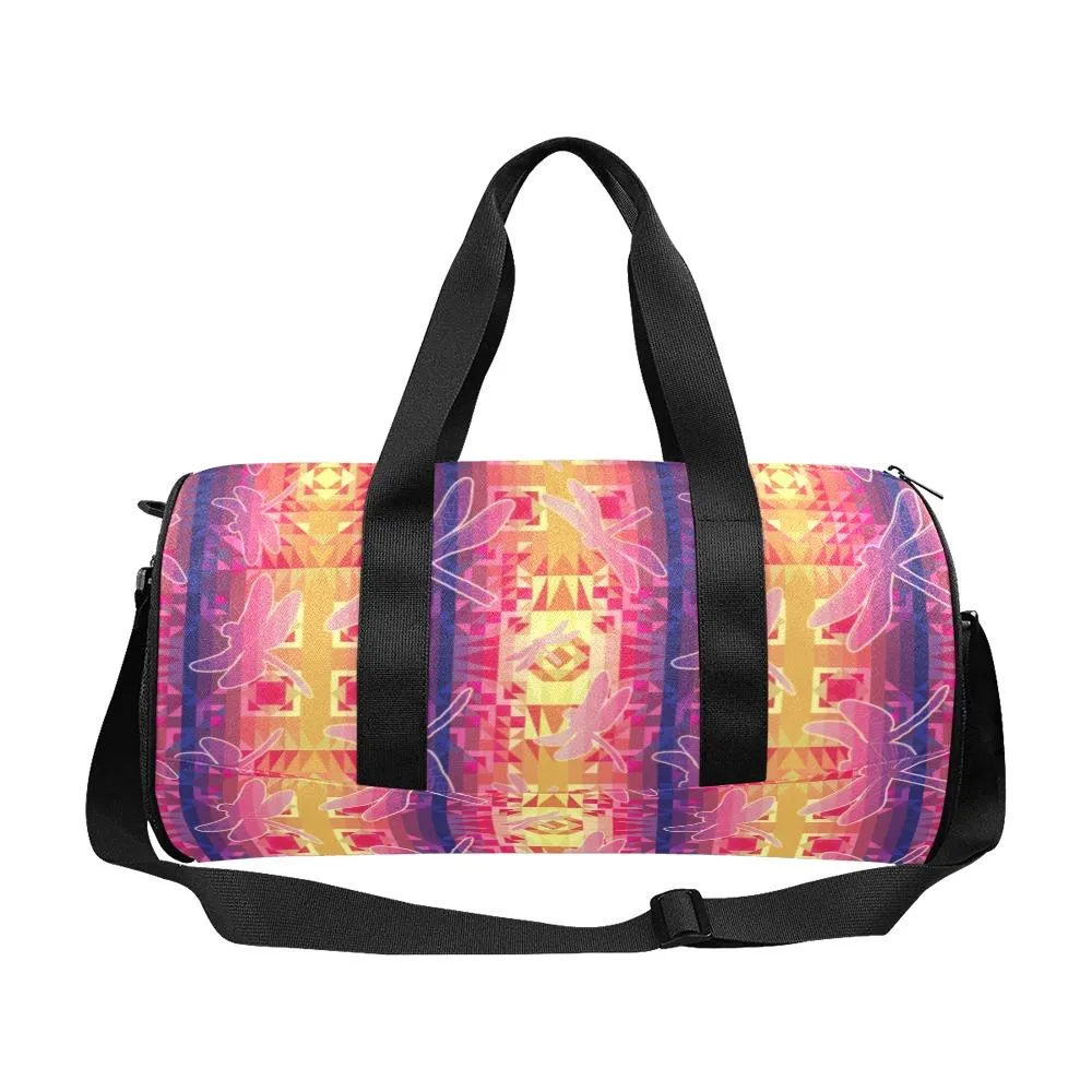 Kaleidoscope Dragonfly Duffle Bag