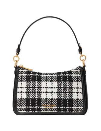 Kate Spade New York Hudson Posh Plaid Jacquard Medium Convertible Crossbody