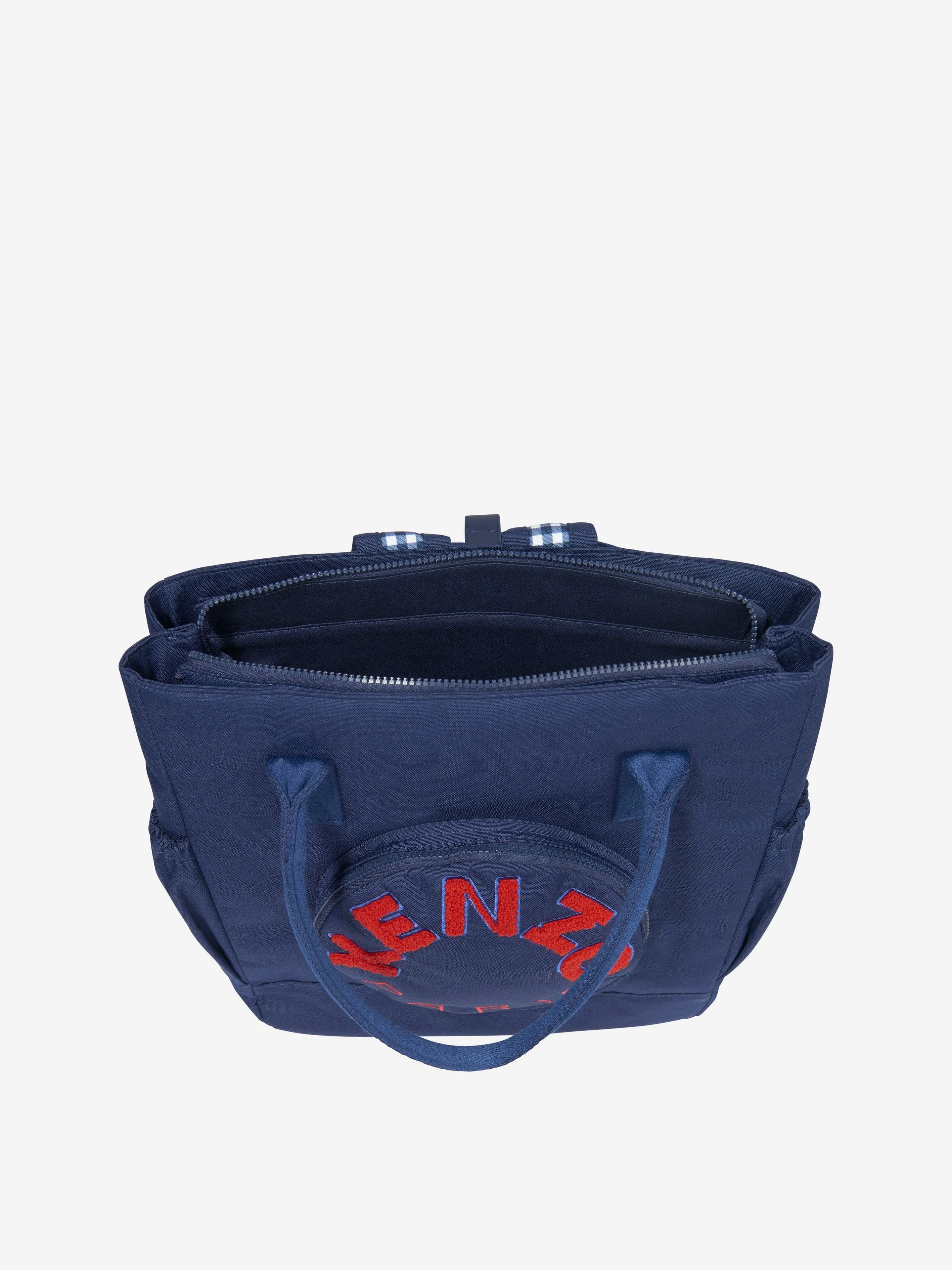 KENZO Baby Logo Changing Bag in Navy