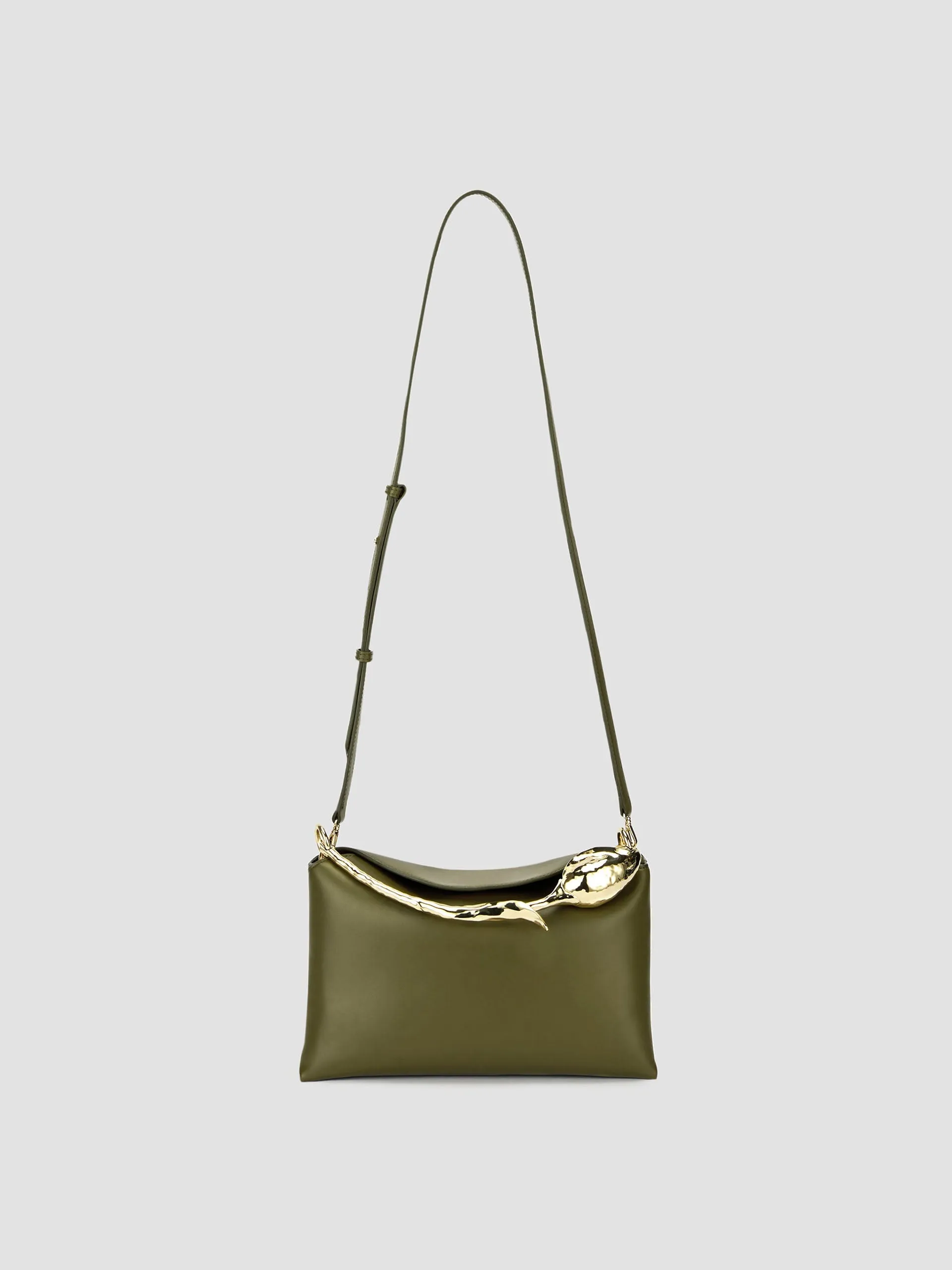 Khaki midi bloom bag