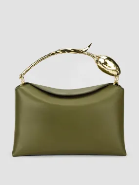 Khaki midi bloom bag