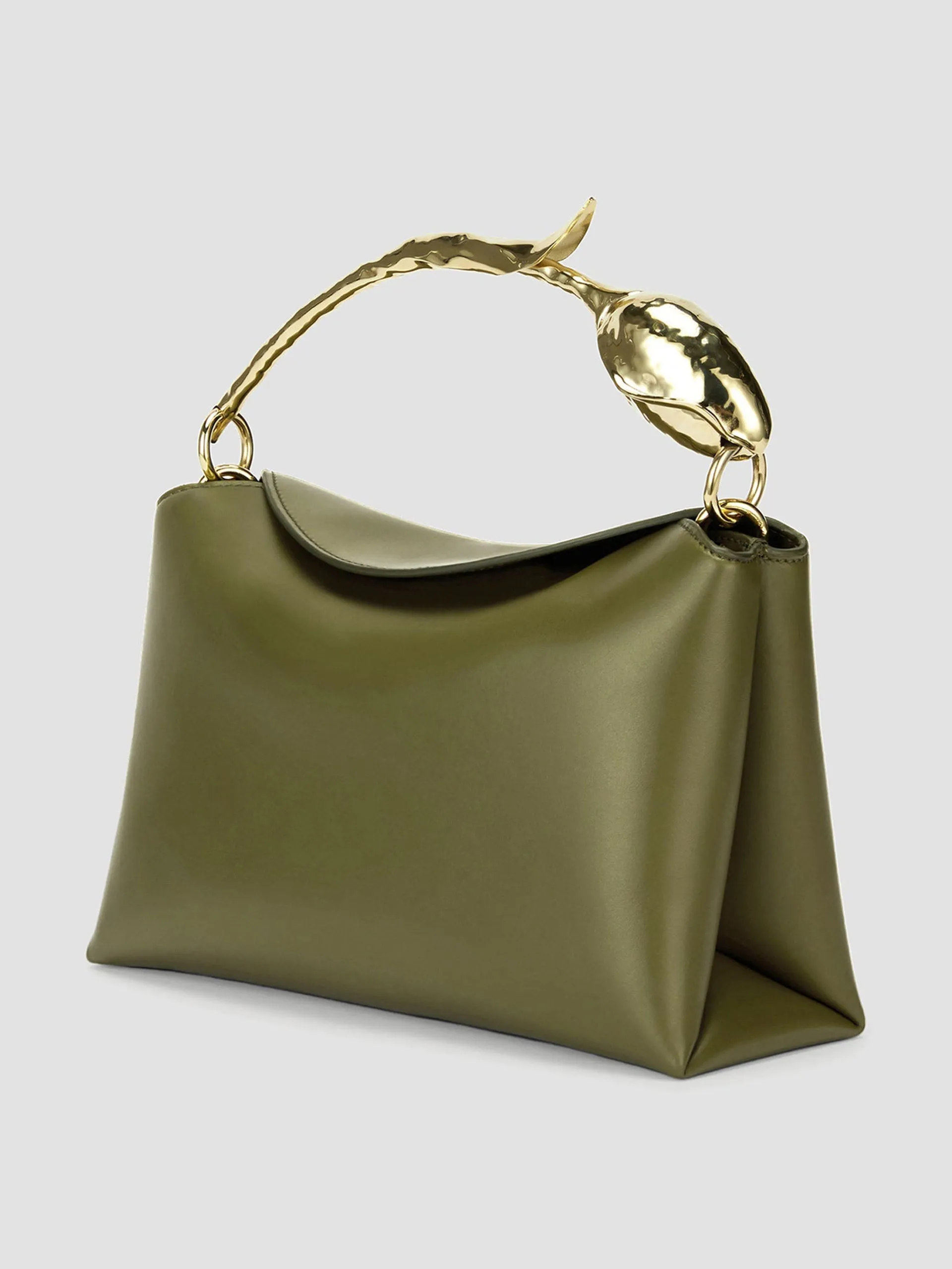 Khaki midi bloom bag