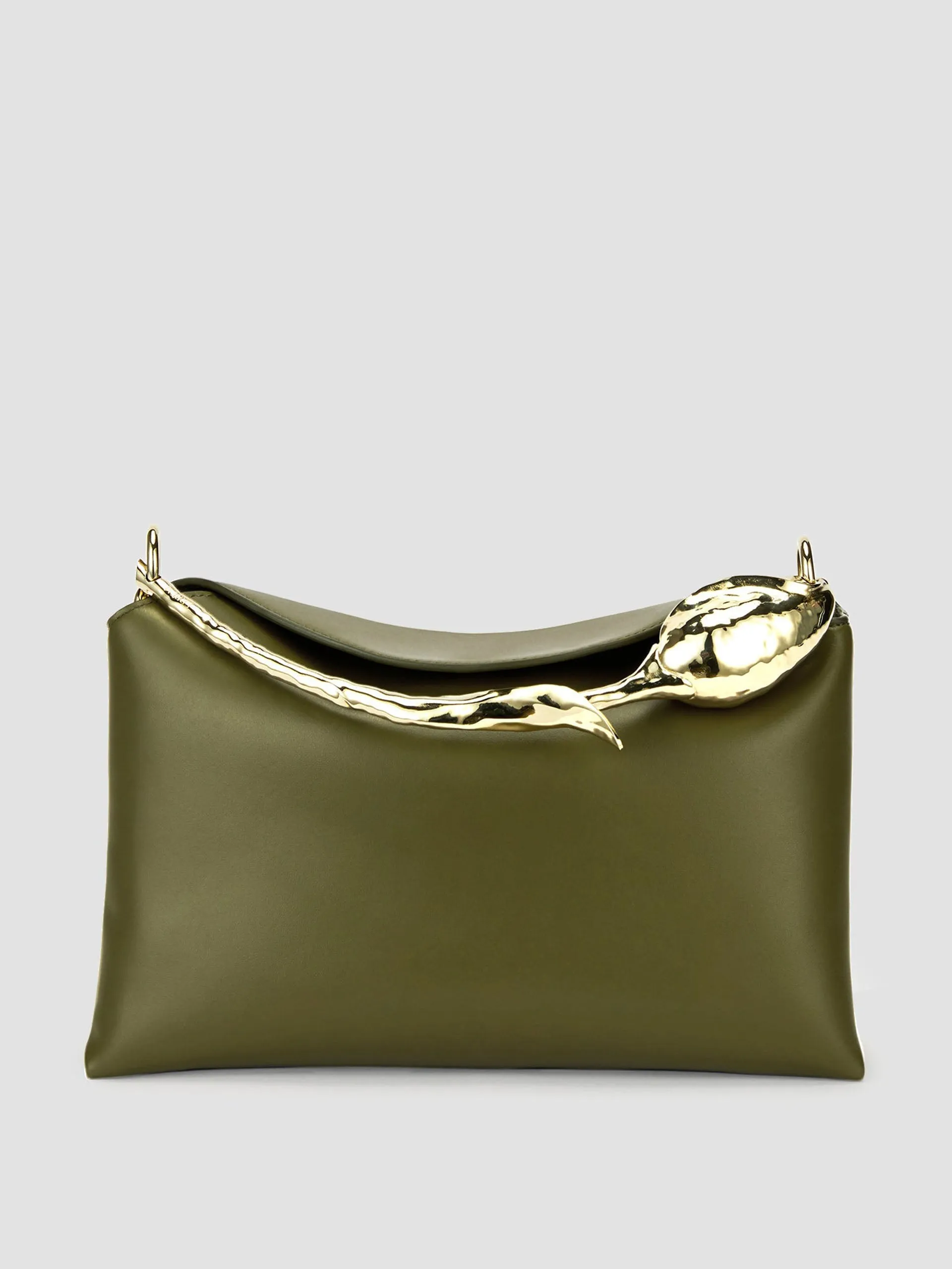 Khaki midi bloom bag