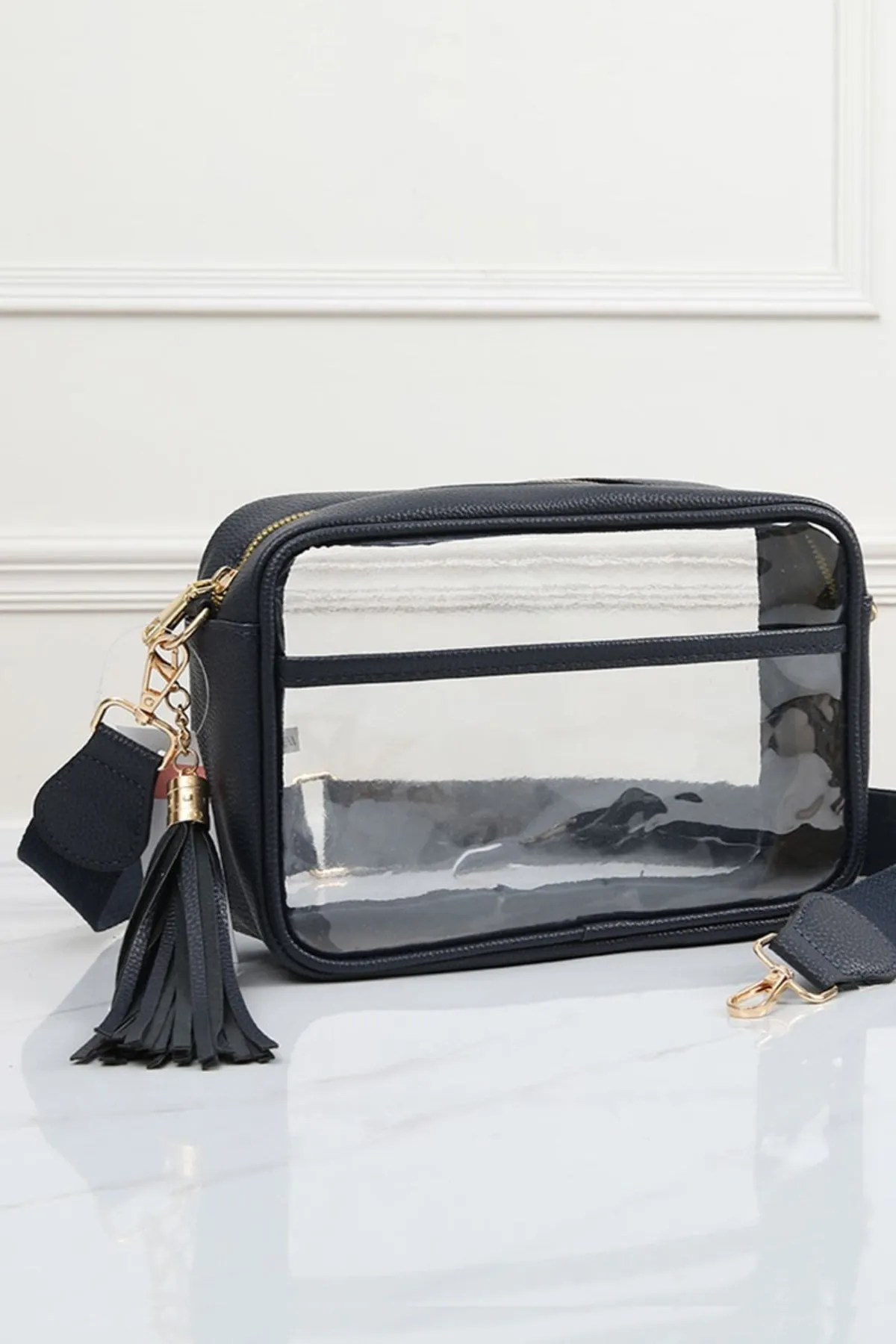 Large Rectangle Clear Crossbody Bag