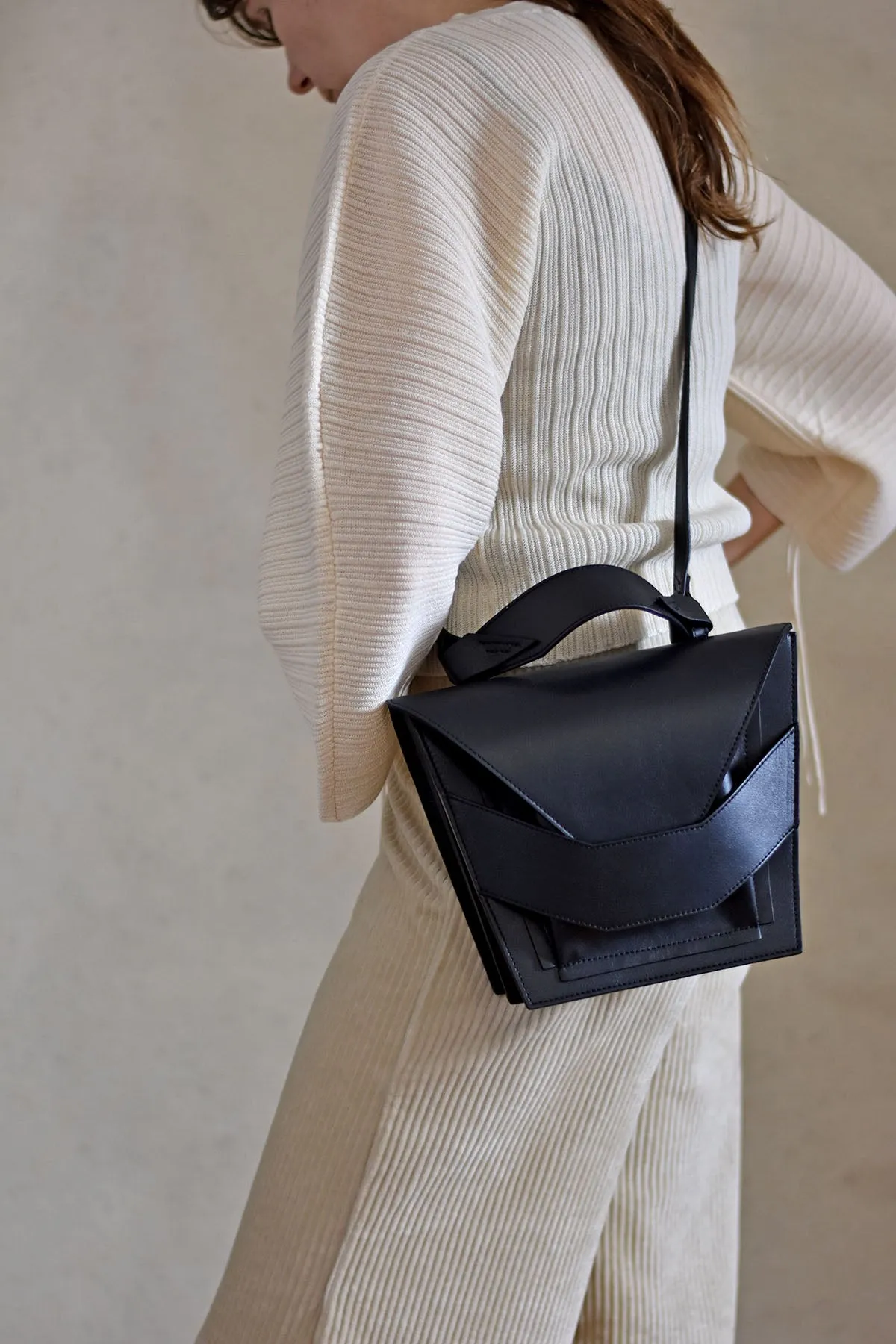 Layered Bag - Smooth Black