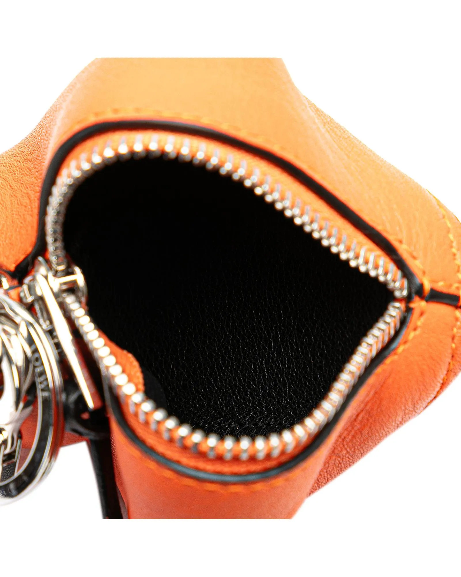 Leather Mouse Bag Charm with Pouch and Key Ring