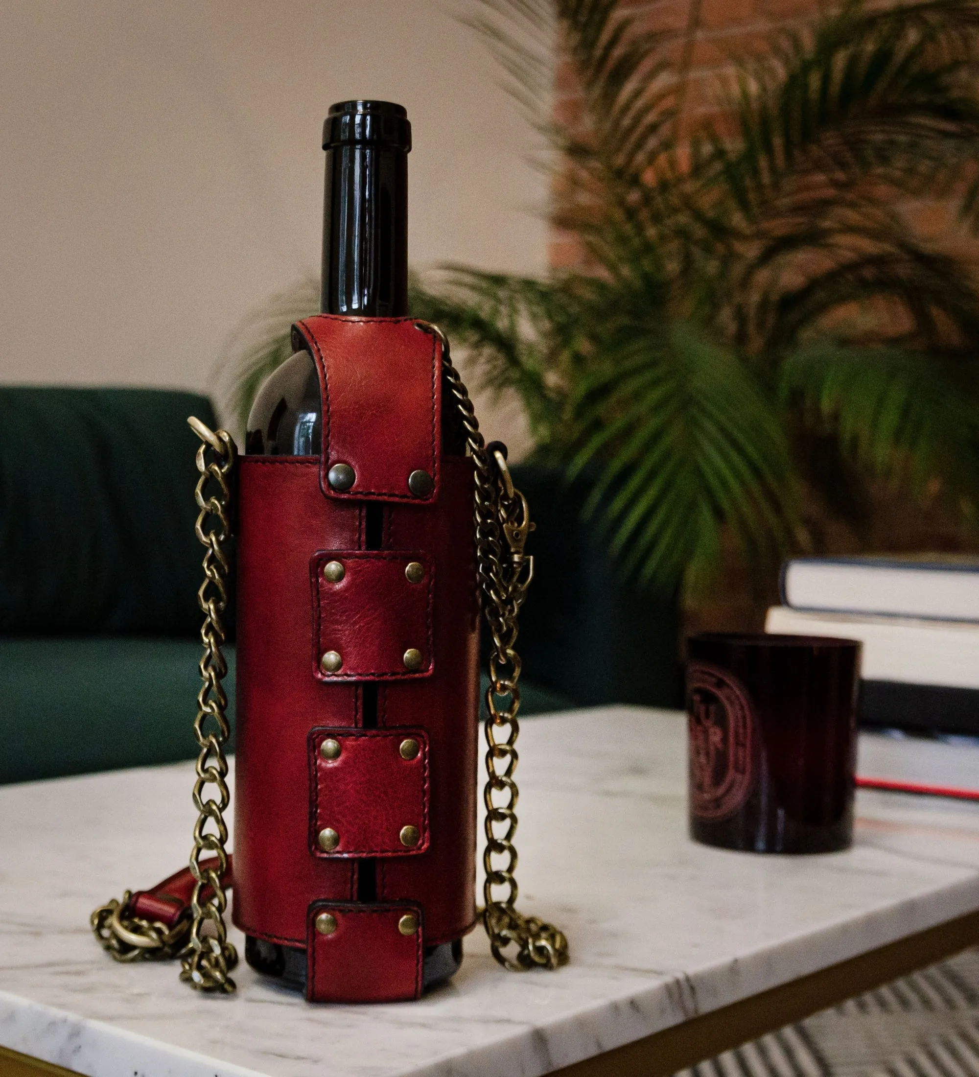 Leather Wine Tote - Saving Grapes