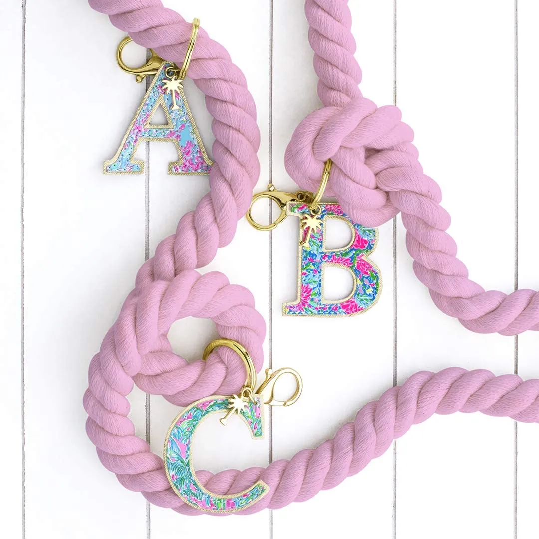 Lilly Pulitzer Leather Initial Keychain - B