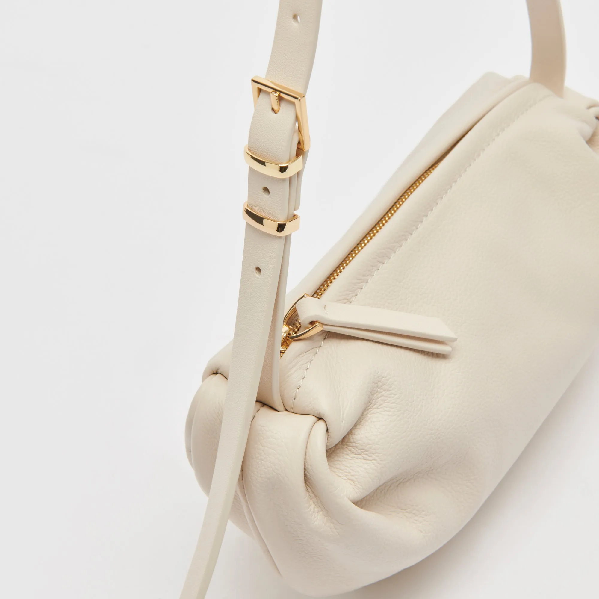 LIVI SHOULDER BAG IVORY LEATHER