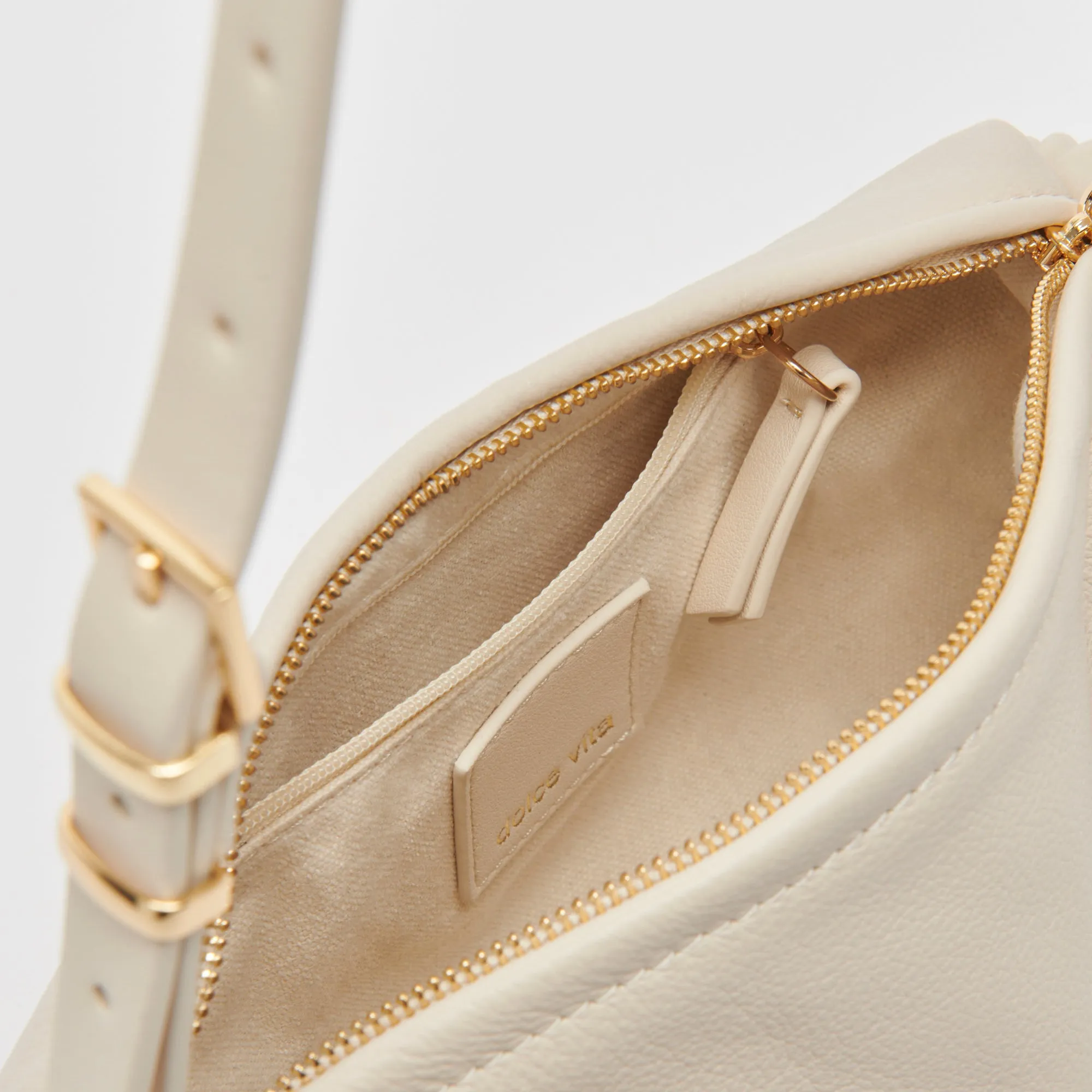 LIVI SHOULDER BAG IVORY LEATHER