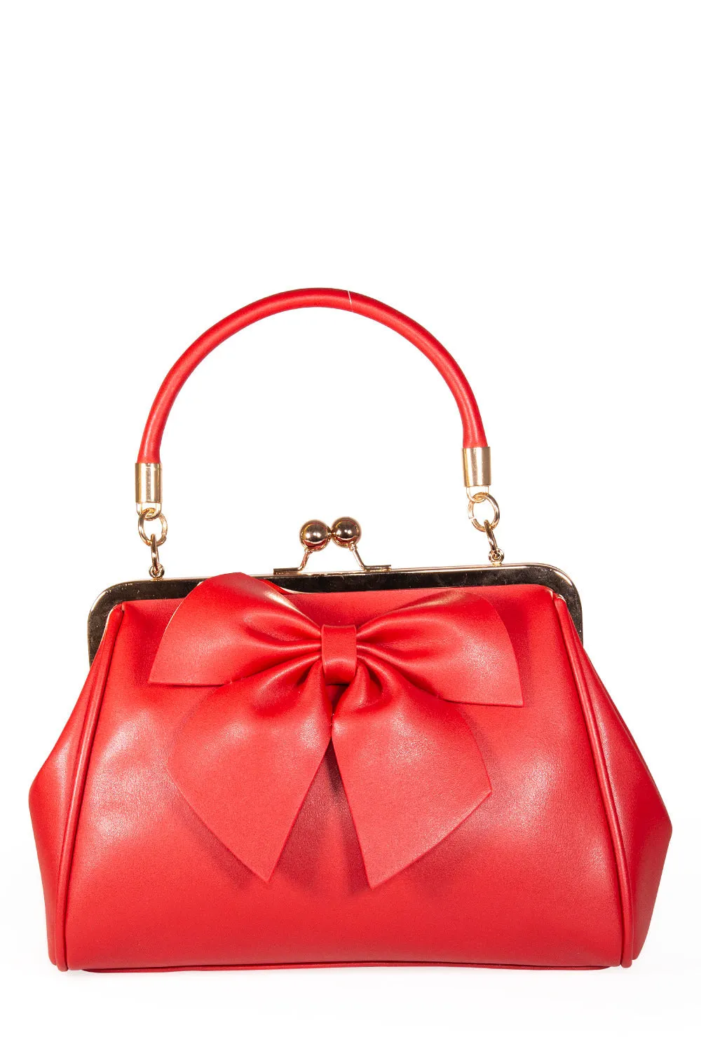 Lockwood Bow Handbag in Red by Banned