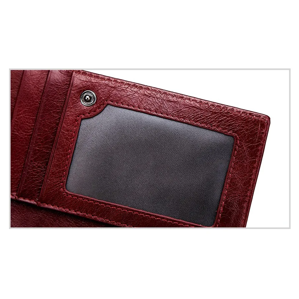 Long Purse for Women / Luxury Genuine Leather Wallet with Pocket for Phone