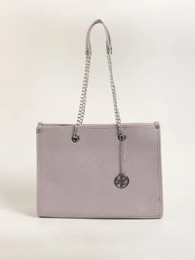 LOV Lavender Charm Chain Tote Bag