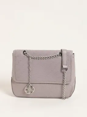 LOV Lavender Embossed Shoulder Bag