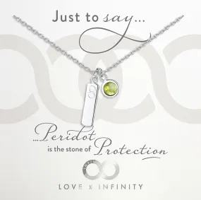 LXI Birthstone Pendant Peridot/August