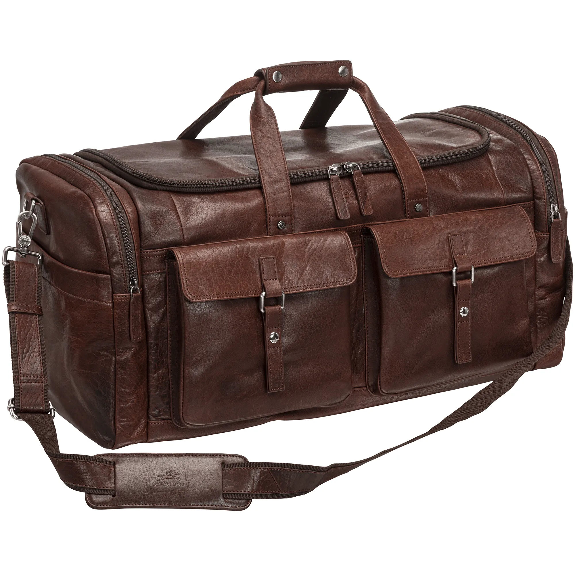 Mancini Leather Buffalo Large Duffle Bag