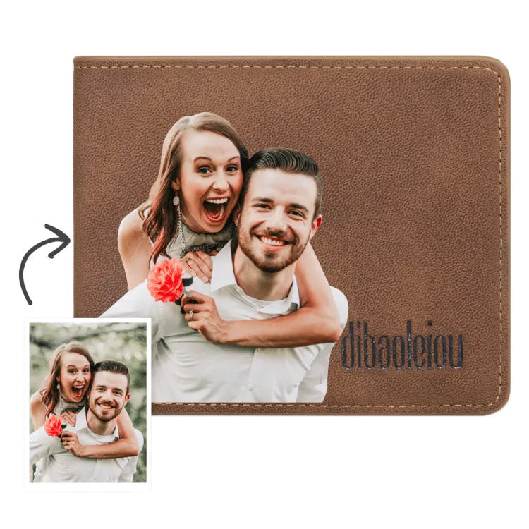 Men's Custom Photo Wallet Color Printing