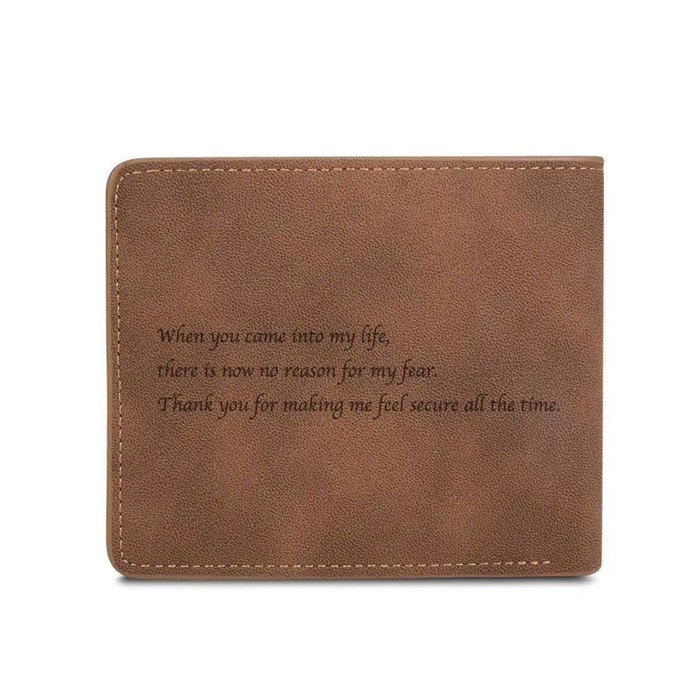 Men's Custom Photo Wallet Color Printing