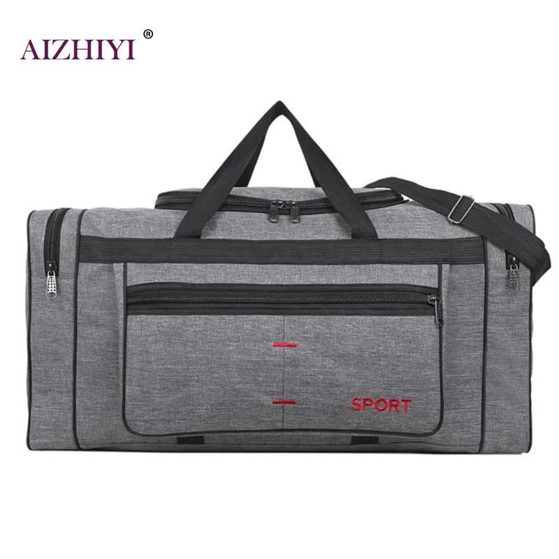 Multi-function Canvas Travel Shoulder Bags for Women Men Casual Large Capacity Sports Handbags Unisex Fitness Gym Tote