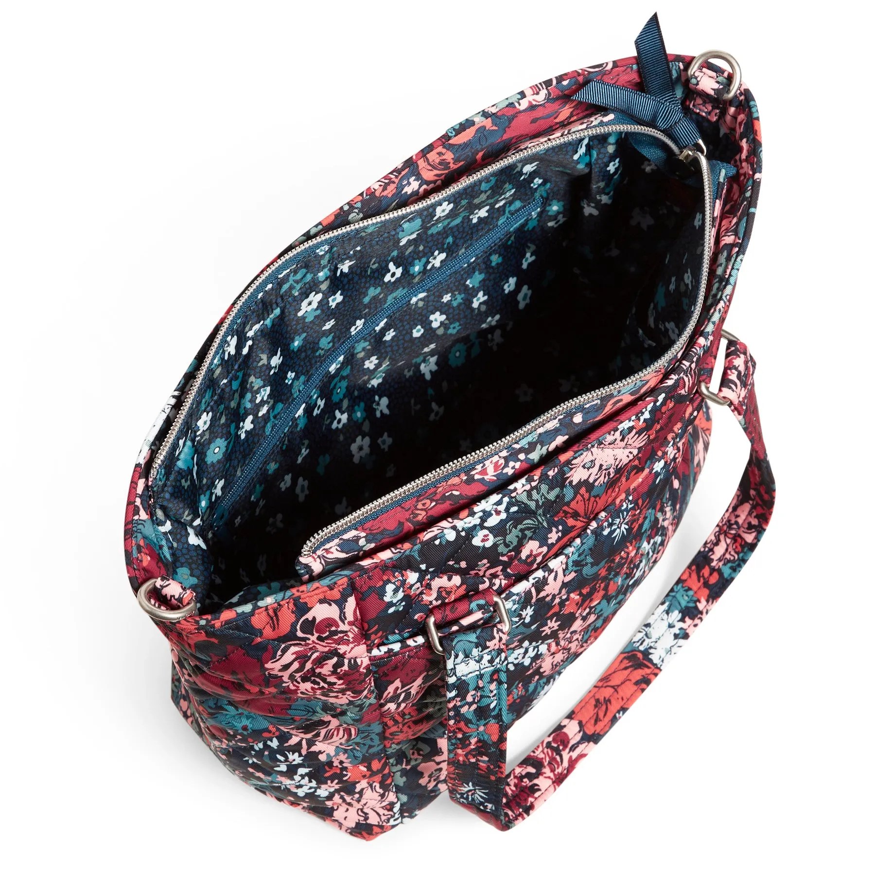 Multi-Strap Shoulder Bag - Cabbage Rose Cabernet