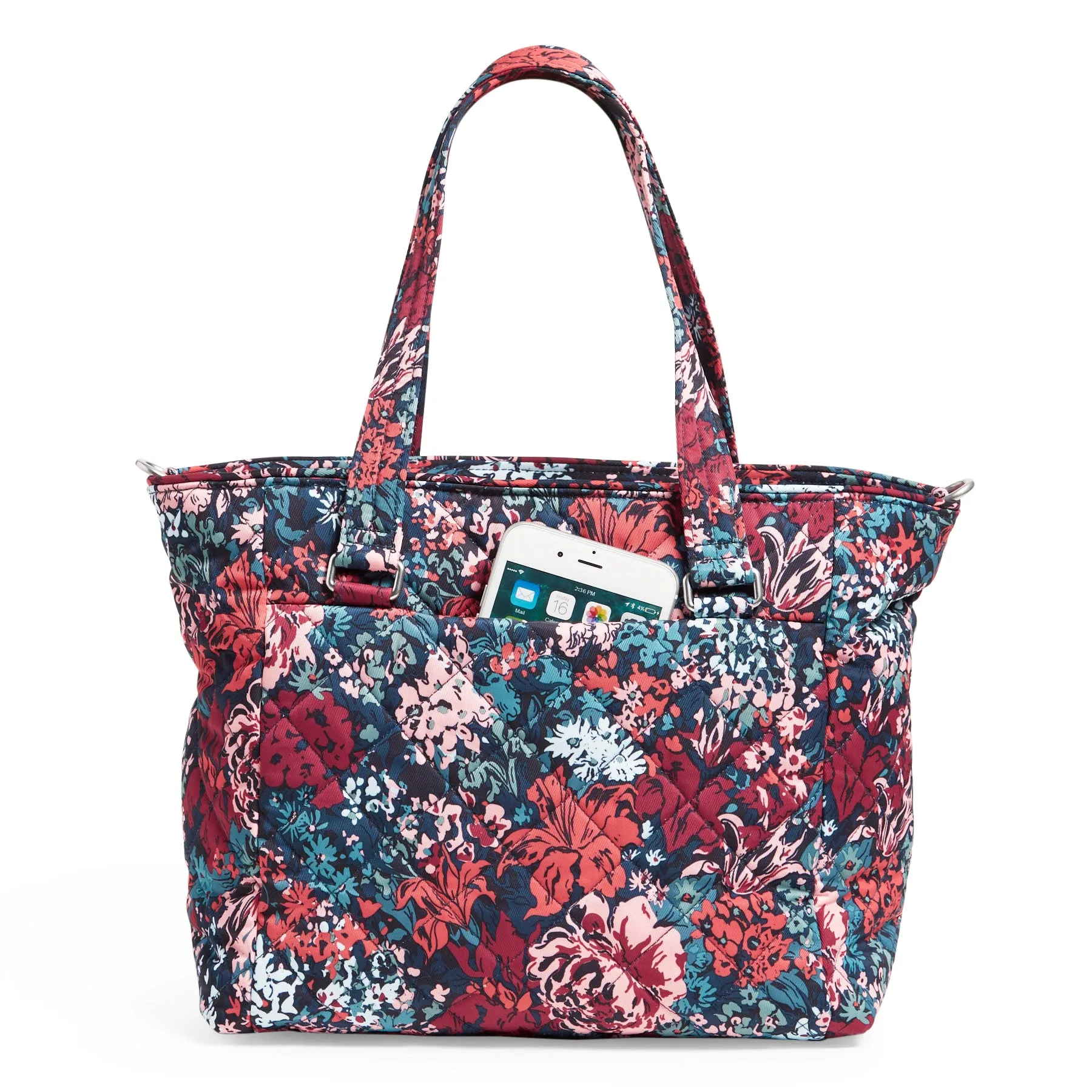 Multi-Strap Shoulder Bag - Cabbage Rose Cabernet