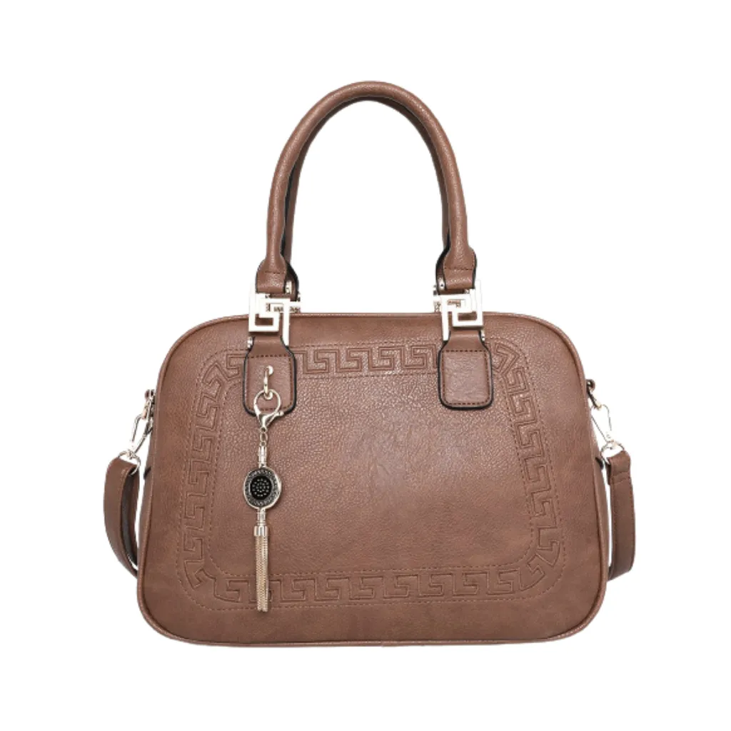 MWC-041 Montana West Basic Satchel/Crossbody - Brown