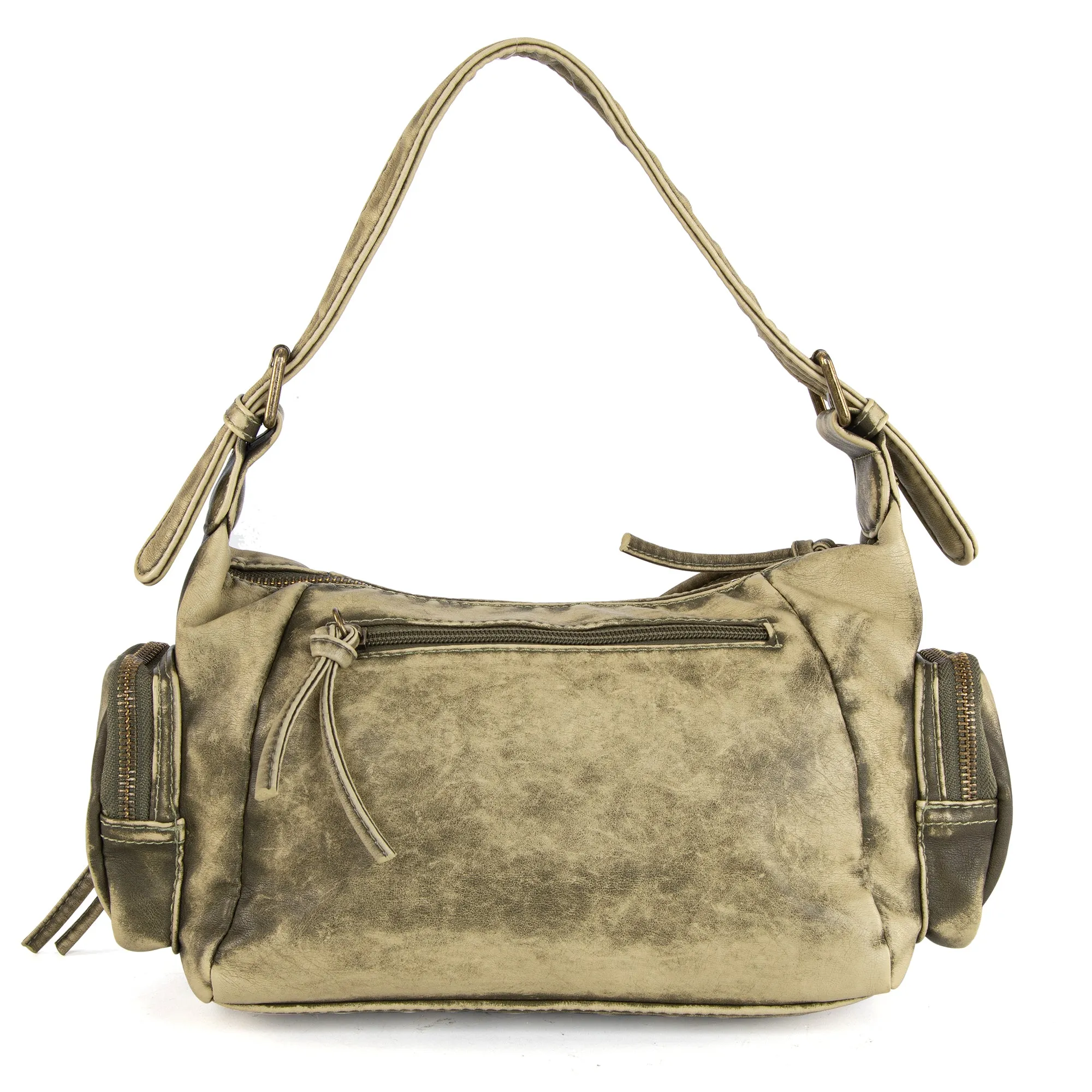 MWC-223 Montana West Stone Wash Hobo/Crossbody Green