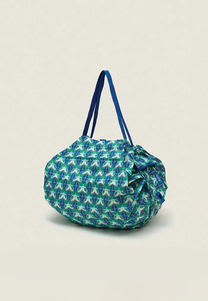 Nala Shupatto Foldable Bag - Diamond's & Flower Blue