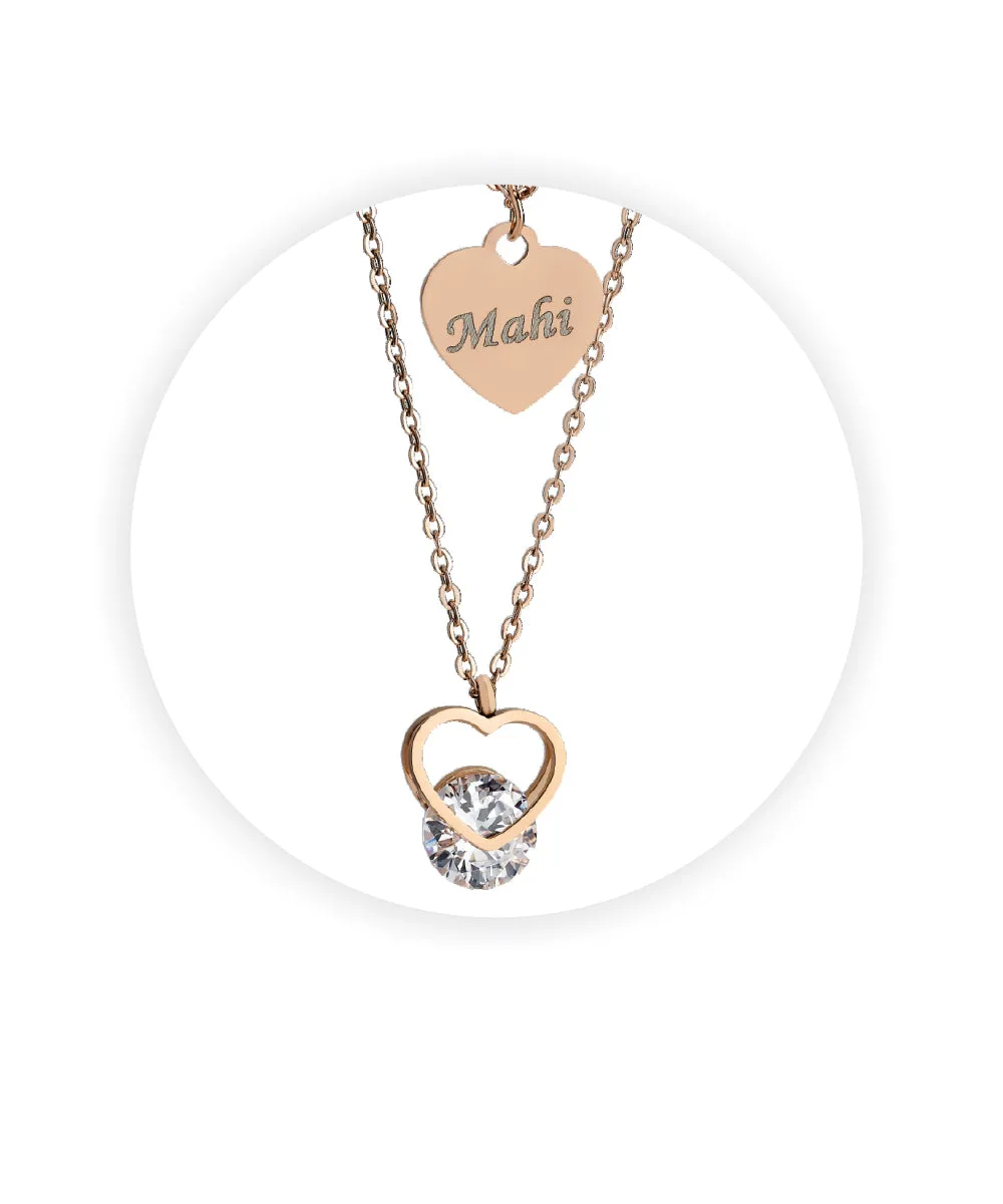 Name Engraved Ladies Pendant