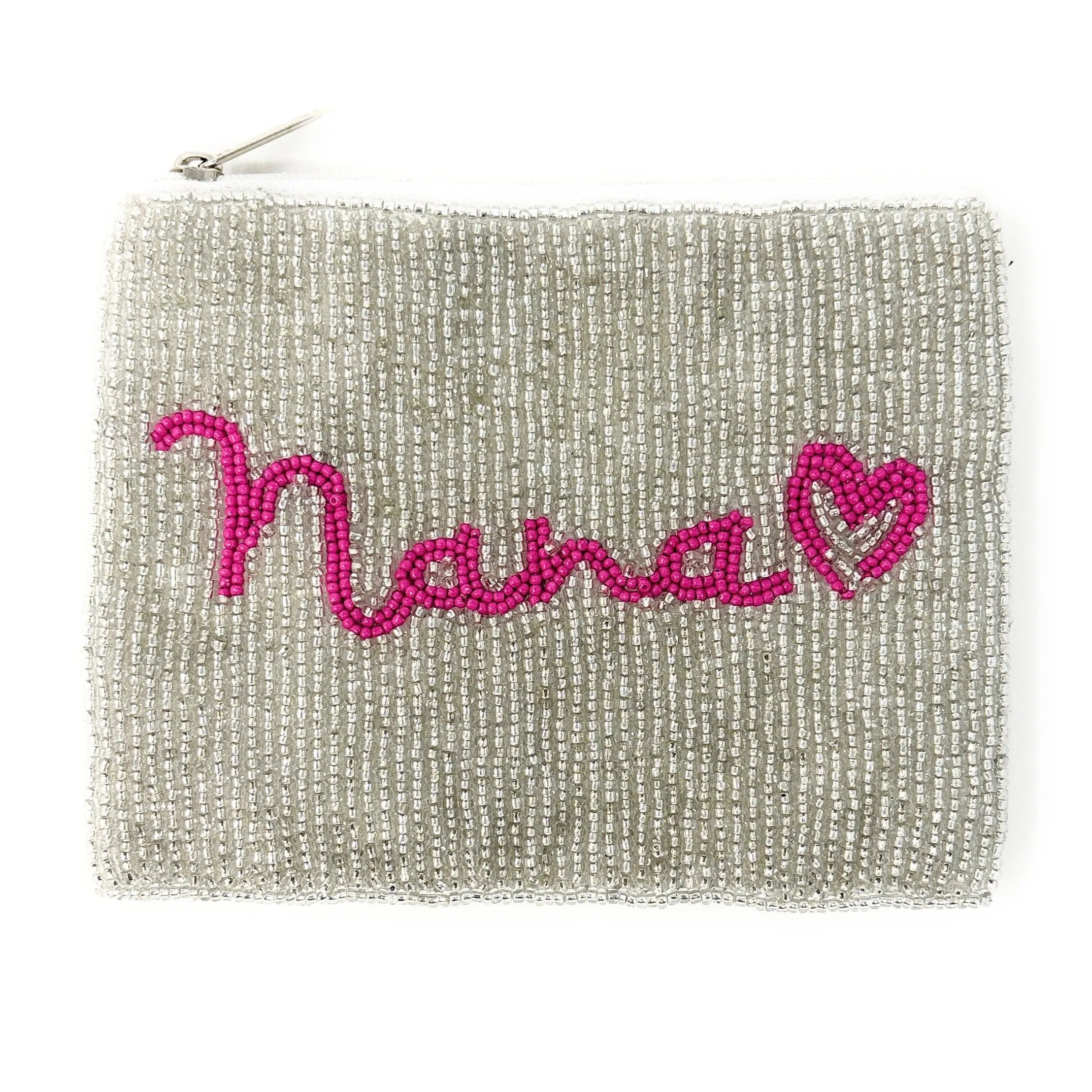 Nana Beaded Pouch Purse