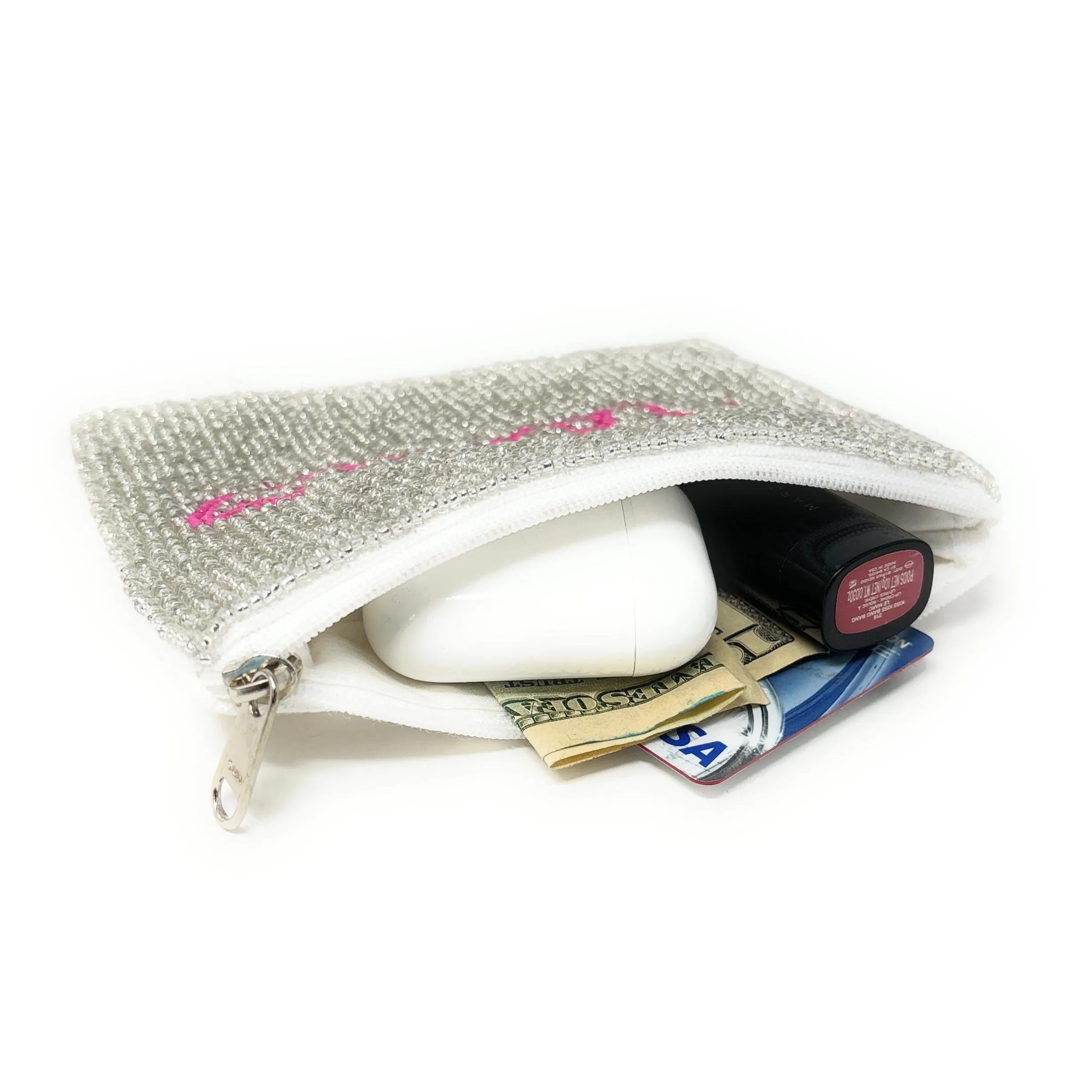 Nana Beaded Pouch Purse