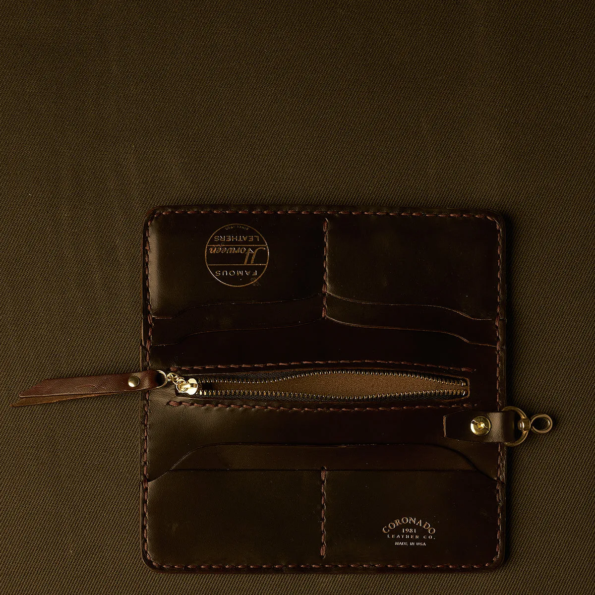 new Garrison Horsehide Long Wallet | Brown