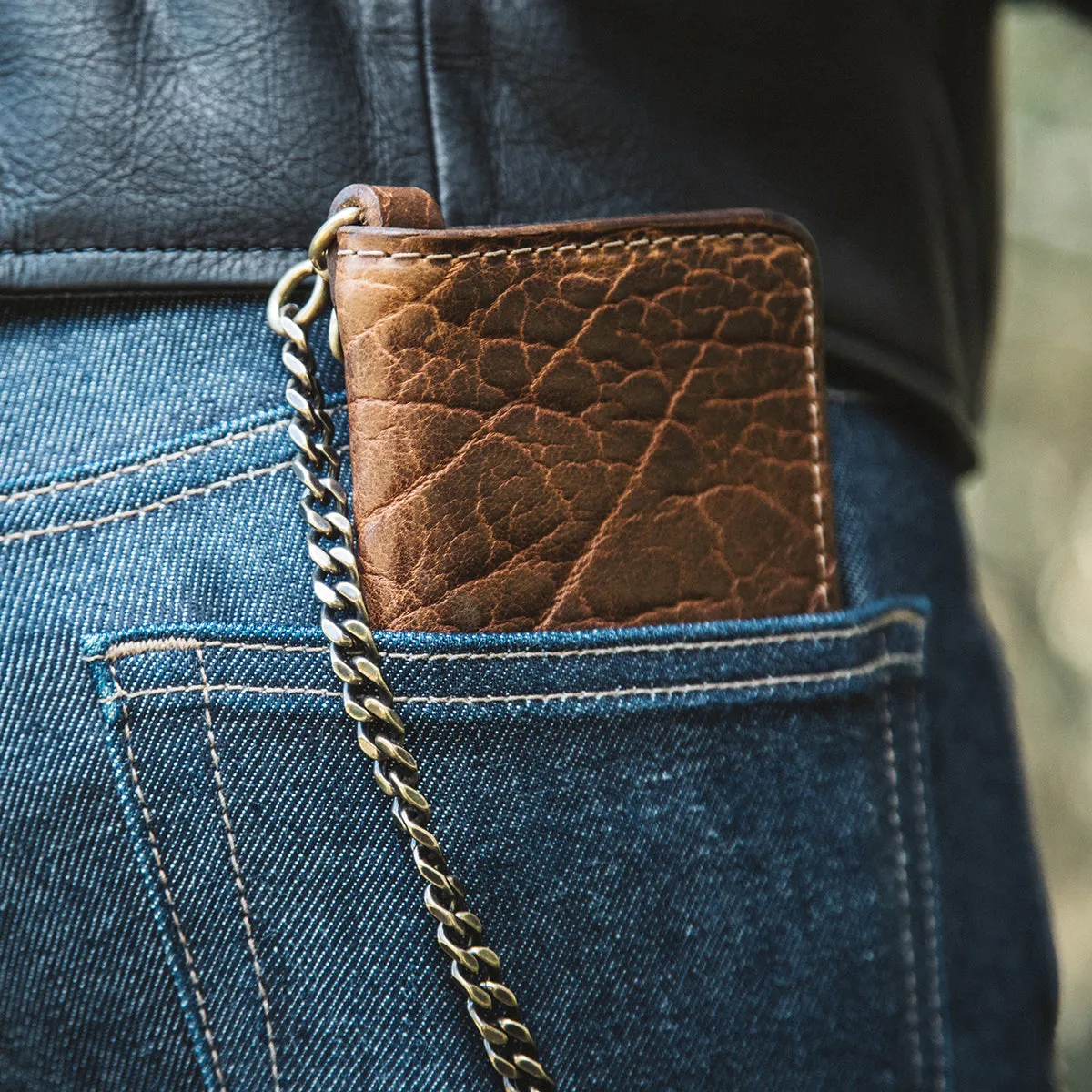 new Garrison Horsehide Long Wallet | Brown