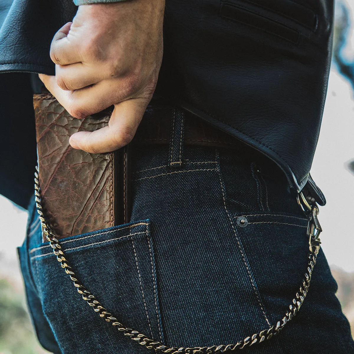 new Garrison Horsehide Long Wallet | Brown