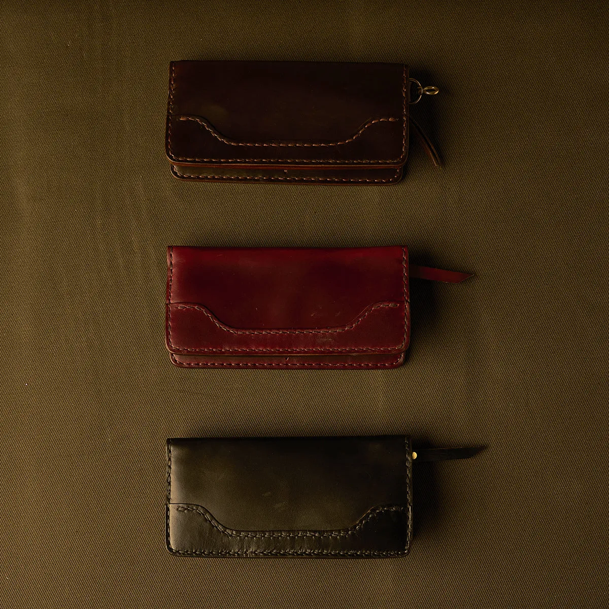 new Garrison Horsehide Long Wallet | Brown