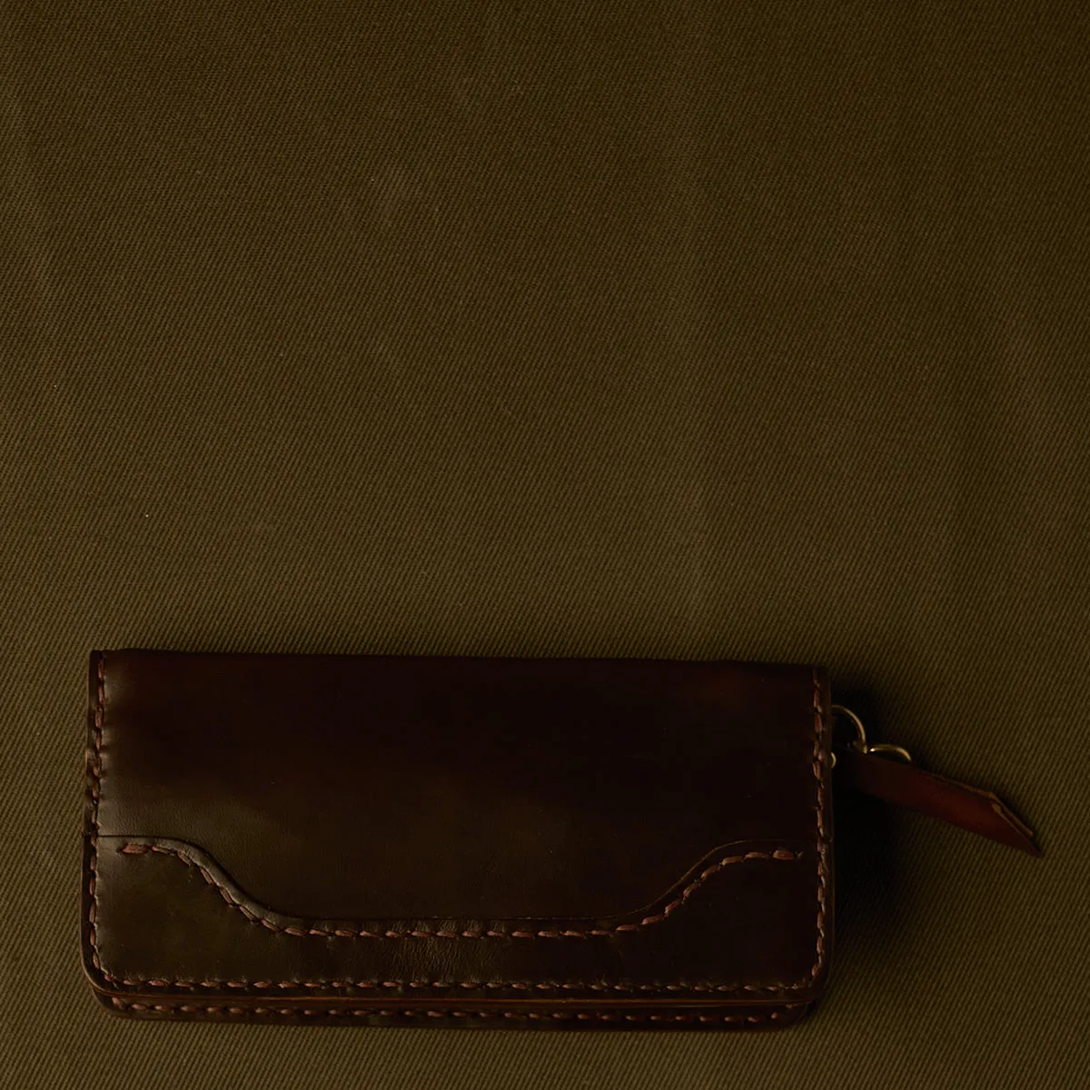 new Garrison Horsehide Long Wallet | Brown