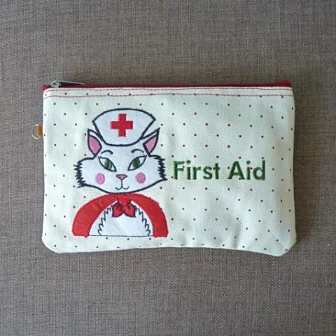 Nurse Kitty Cosmetic Pouch *seconds