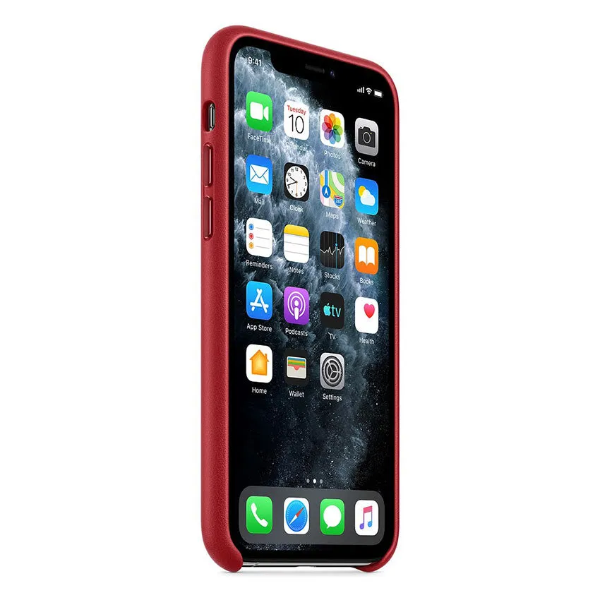 Official Apple Case iPhone 11 Pro Leather Red MWYF2ZM/A