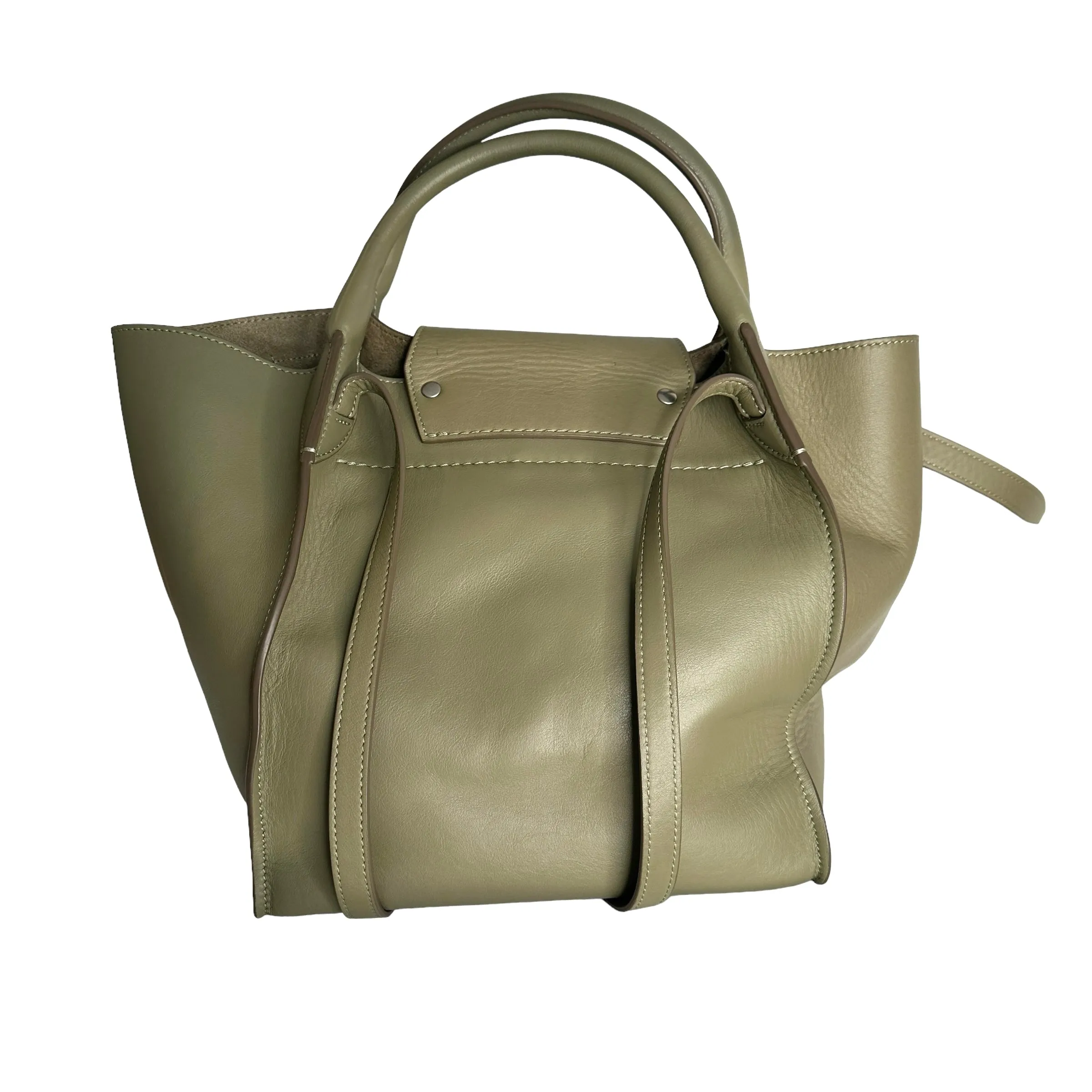 Olive Green Big Bag Tote