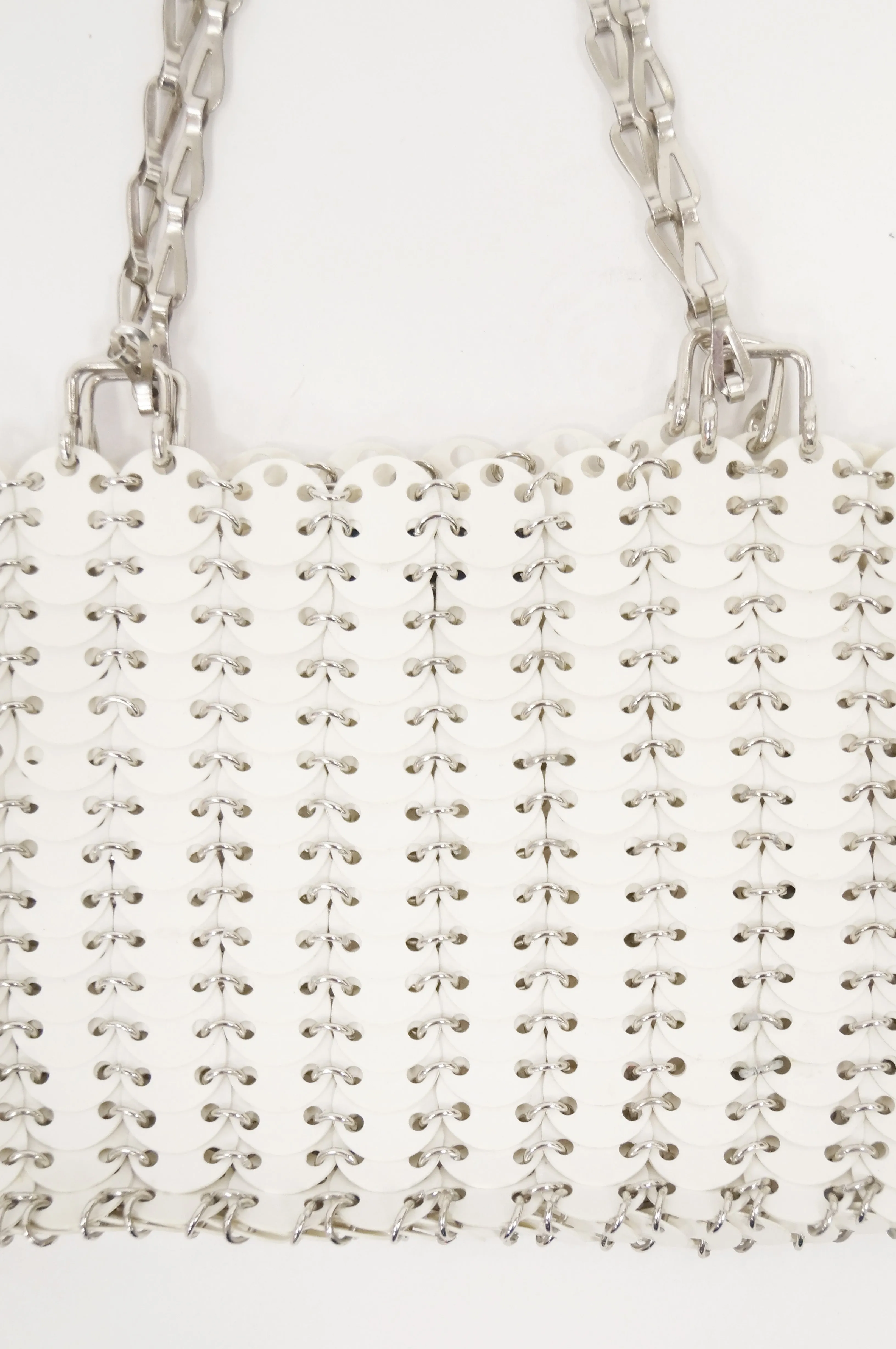 Paco Rabanne White with Silver "Le 69" Reissue Bag