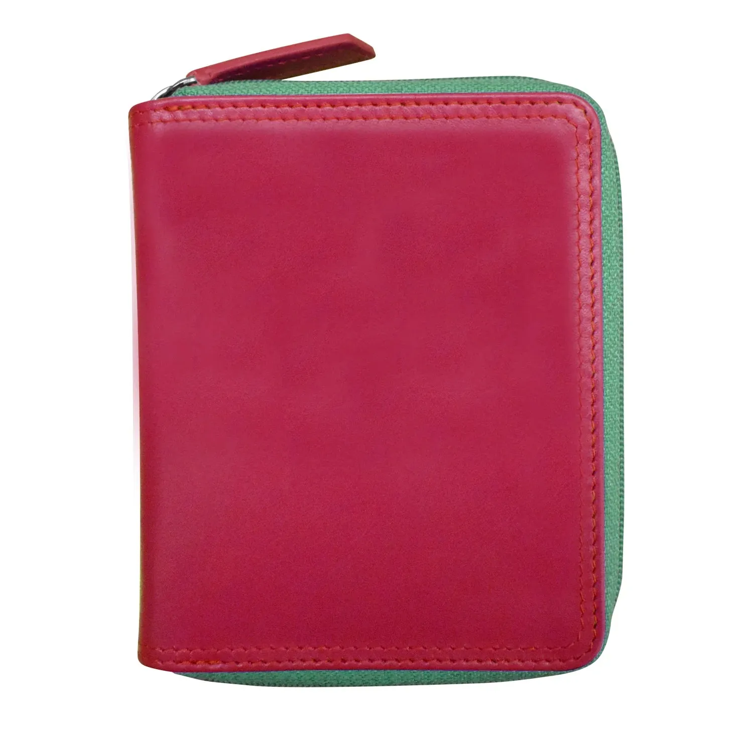 Palm Beach-Small Zip Rfid Leather Wallet