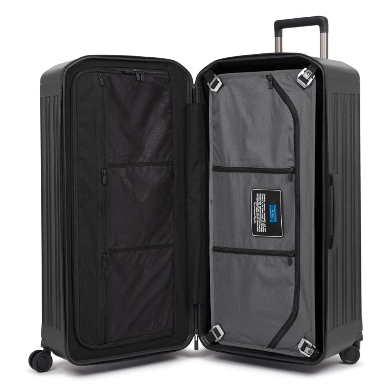 Piquadro Pq-Light 80Cm Hardcase 4 Double Wheel Trunk Check-In Trolley Matt Black - Bv5213Pql/No