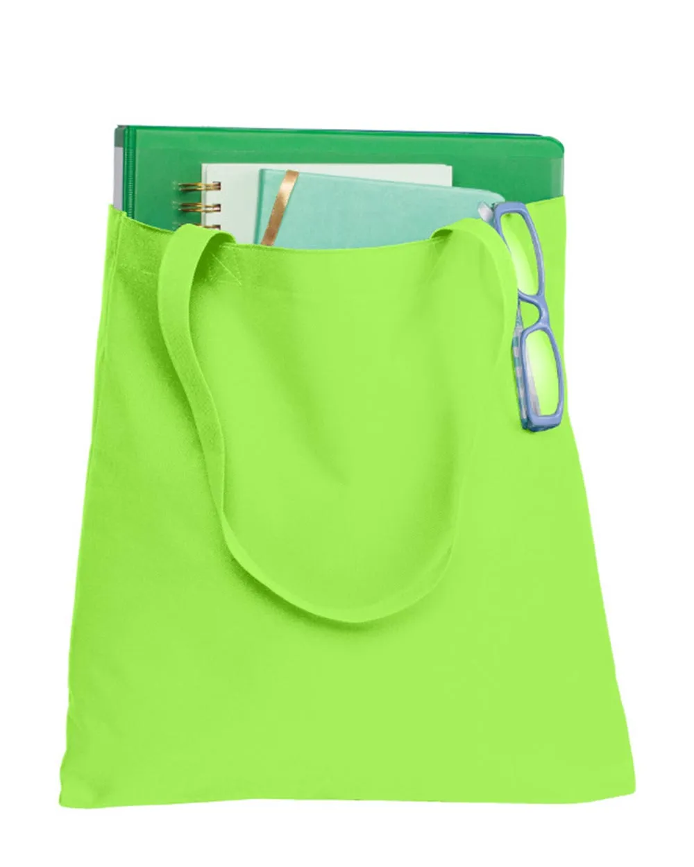 Polyester Daily Use Document Tote Bags with Self Fabric Handles